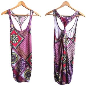 Mandala Print Tunic/Mini Dress